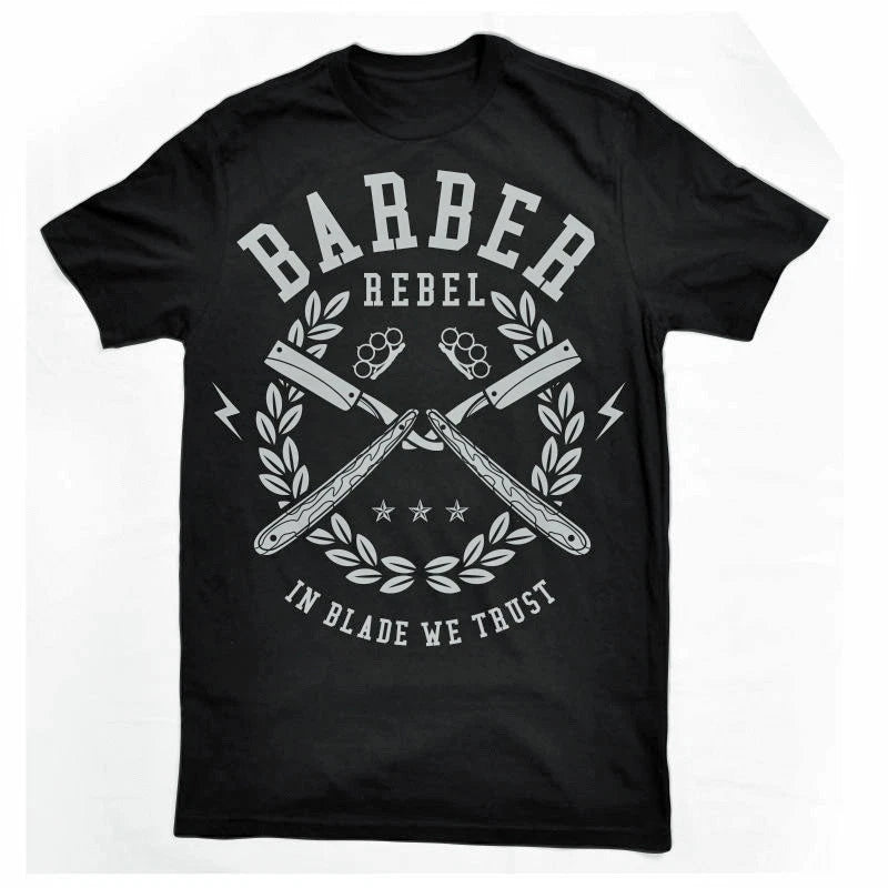 Barber Shop Rebel Tee Shirt Men Big & Tall Graphic T Pro Club Shaka RTP T