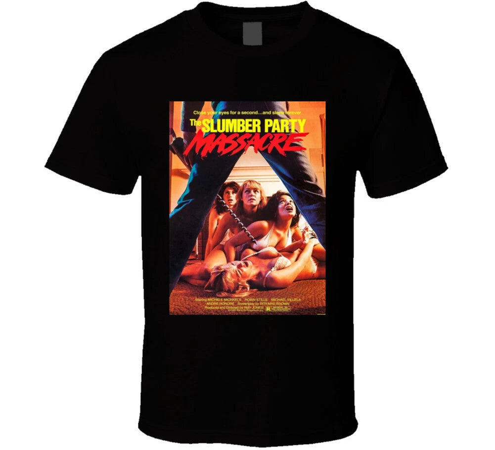 Slumber Party Massacre 80s Cult Classic Horror Movie T shirt