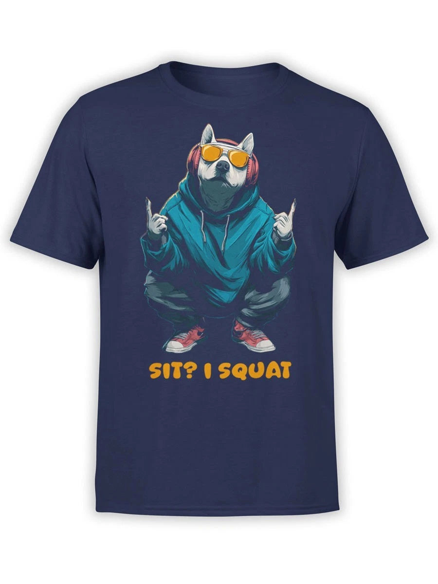 FANTUCCI Alpha Squat T-Shirt | Funny Dog Streetwear Tee | Unisex