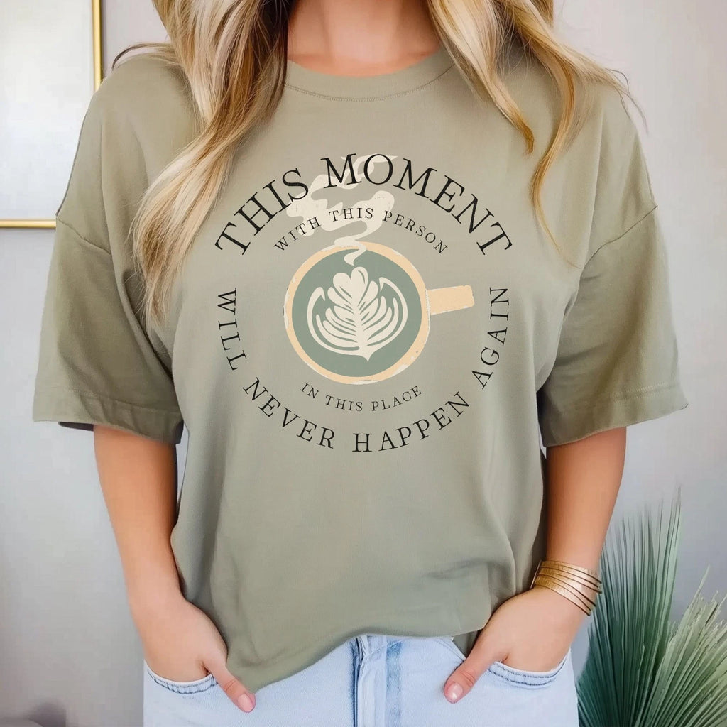 Mindfulness Idiom T-Shirt, Be Present Theme, Peaceful Vibes, Cool Casual Wear