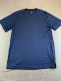 T-Shirt Mens M? 40" Chest Navy Blue Short Sleeve Athletic Performance Minimalist