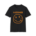 Satoshi Grunge Bitcoin T-Shirt BTC Smiley Face Shirt Cryptocurrency Tee