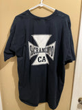 Vintage West Coast Choppers Long Beach T-Shirt Men’s Size 2XL Black Biker Y2K