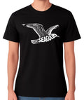 Seagull T-Shirt Flying Bird Graphic Minimal Wildlife Design Unisex Tee