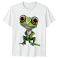 Cute Chameleon Reptile Animals Mens T-Shirt Womens Tee Graphic Unisex Top