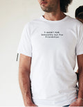 Men's T-shirt (White) Tshirt for Unhealthy But Fun Friendships