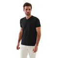 Patrick Assaraf Peruvian Pima Cotton SS V-Neck T-Shirt