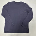 Tyndale FR Shirt Mens Medium Navy Blue Flame Resistant Arc Rated Long Sleeve USA