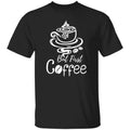 But first coffee Unisex shirt gift one line coffee lover tee black dark heather