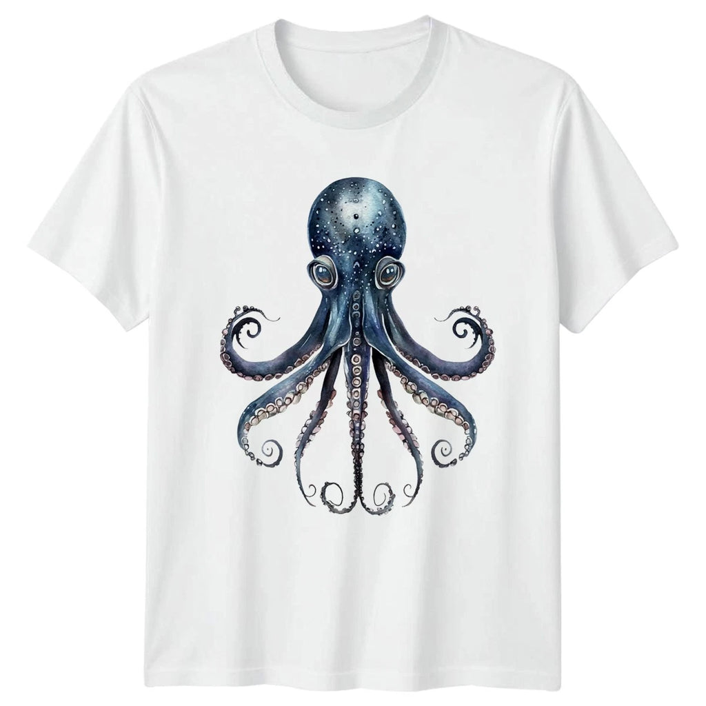 Dark Octopus T-Shirt Gothic Marine Animal 2026 Birthday Gift