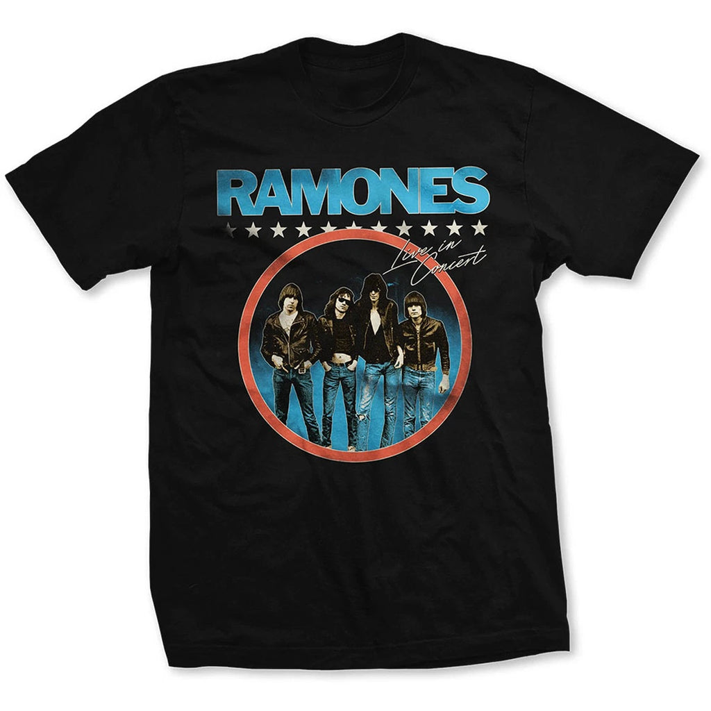 The Ramones Live in Concert Official Mens T-Shirt
