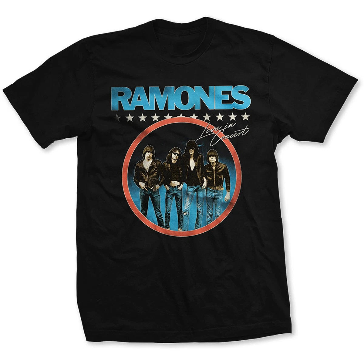The Ramones Live in Concert Official Mens T-Shirt