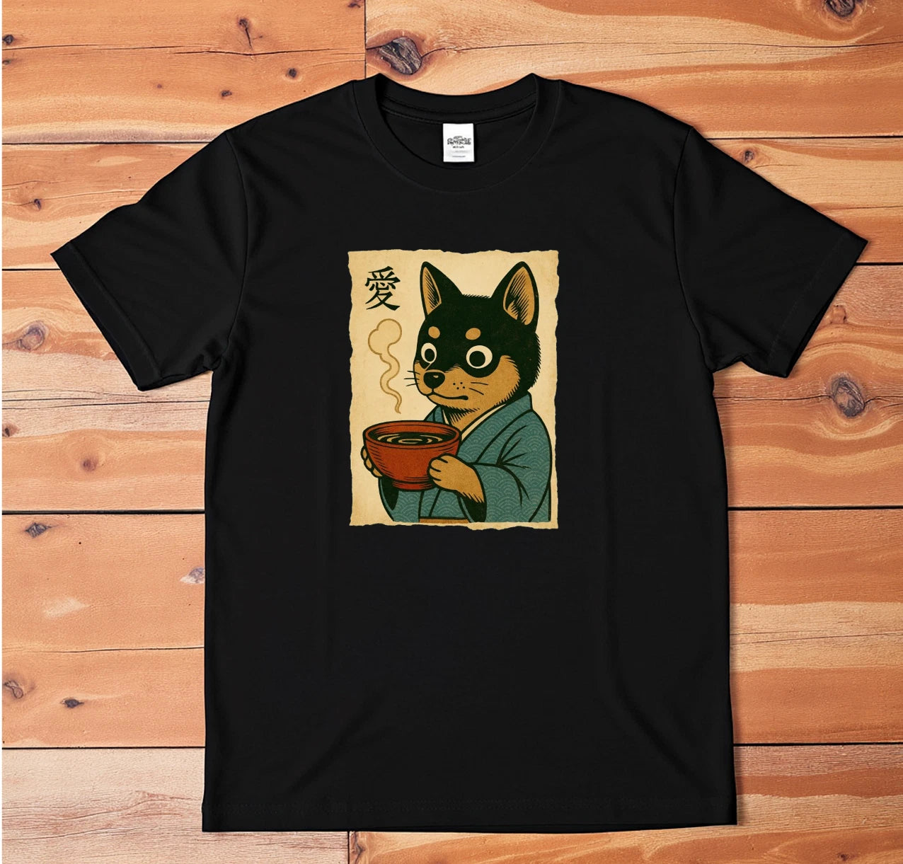 Shiba Inu Ramen T-Shirt | Japanese Dog Graphic Tee | Cute Anime Kawaii Food Shir
