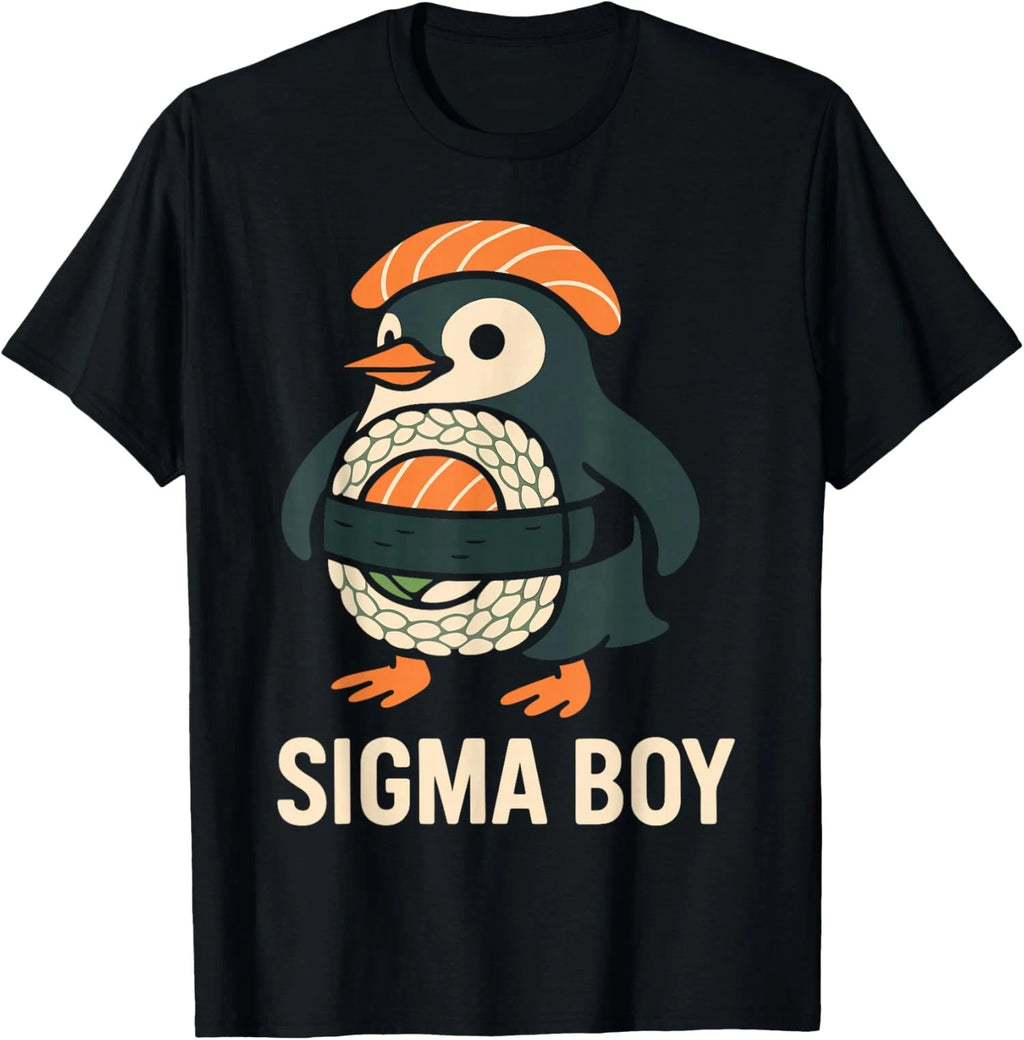 Sigma Boy Italian Brainrot Funny Meme Penguin Unisex T-Shirt