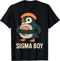 Sigma Boy Italian Brainrot Funny Meme Penguin Unisex T-Shirt