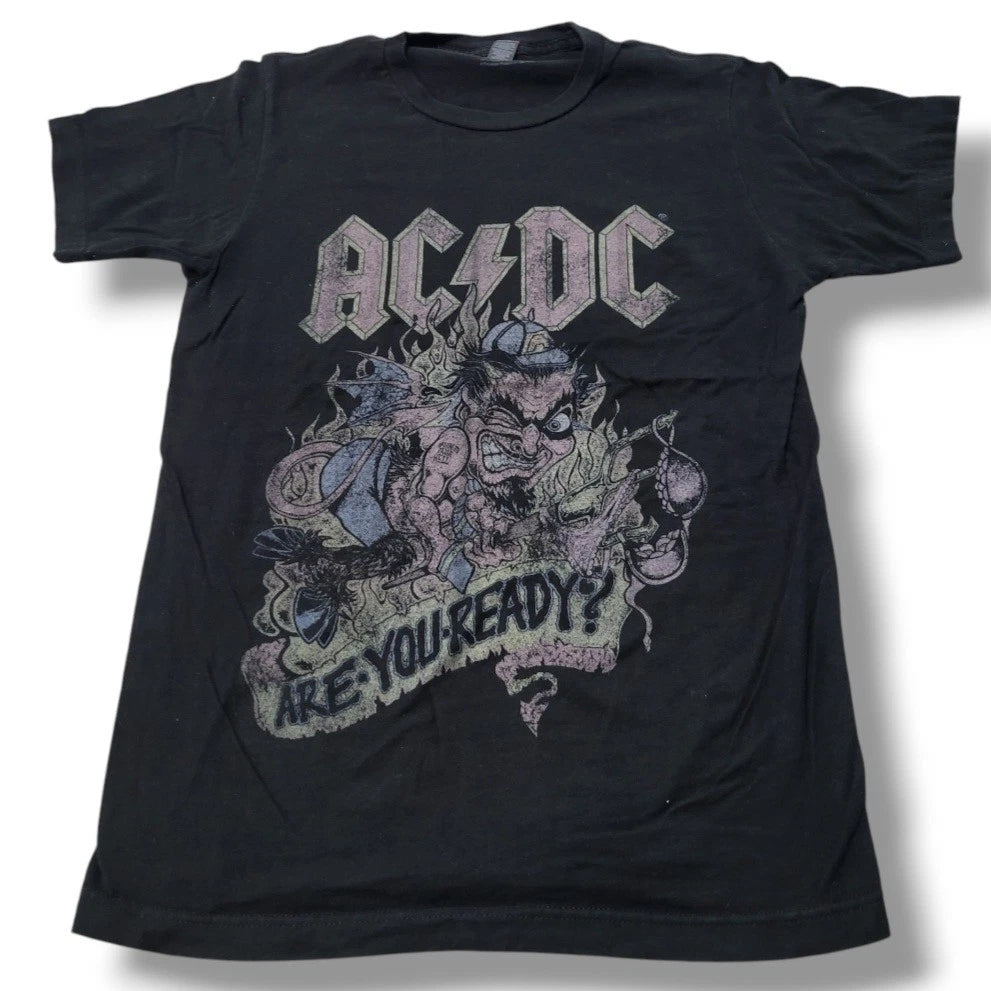 AC DC Shirt Size Small AC DC Band Tee Rock & Roll Tee AC DC Graphic Print Shirt