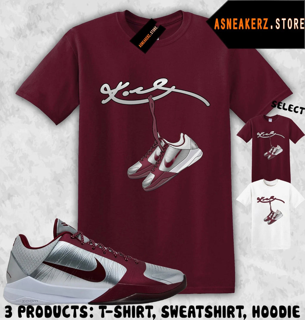 Shirt Matching KB 5 Protro Lower Merion Aces Match Sneaker KB Shoelace T-Shirt