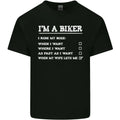 Motorbike Im a Biker When My Wife Funny Mens Light Cotton T-Shirt