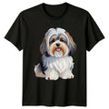 Cute Watercolor Havapoo Dog Breed Pet Portrait T-Shirt