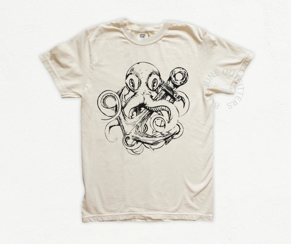 OCTOPUS ANCHOR | COMFORT COLORS® SALT LIFE SAILOR TEE