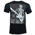 JIMI HENDRIX Men Tee T Shirt Short Sleeve Music Vintage Guitar Rock BLACK NEW