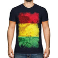 Guinea Grunge Flag Mens T-Shirt Guinea Guineano Gine Football Jersey