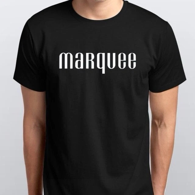 MARQUEE CLUB T-SHIRT sizes S M L XL XXL colours Black, White