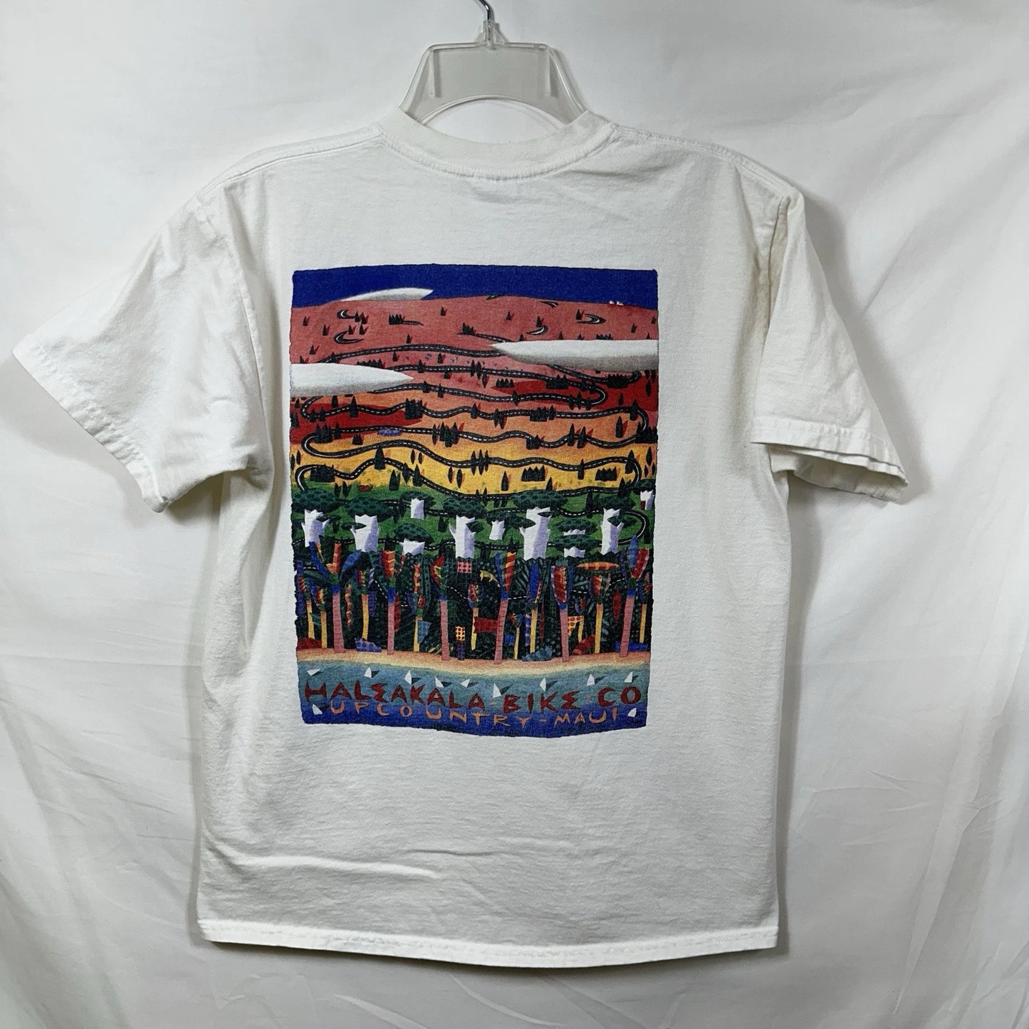 Vintage Haleakala Bike Co T-Shirt Upcountry Maui Express Medium Tee Cycling M