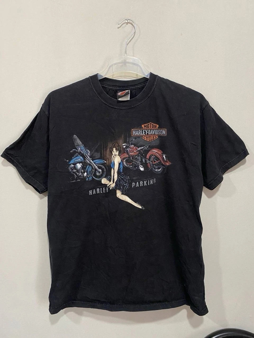 DiSTRESSED VINTAGE Y2K HARLEY DIVIDSON SEXY GIRL