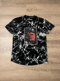 Rose graphic tee a perfect mix of streetwear edge and grunge aesthetic.