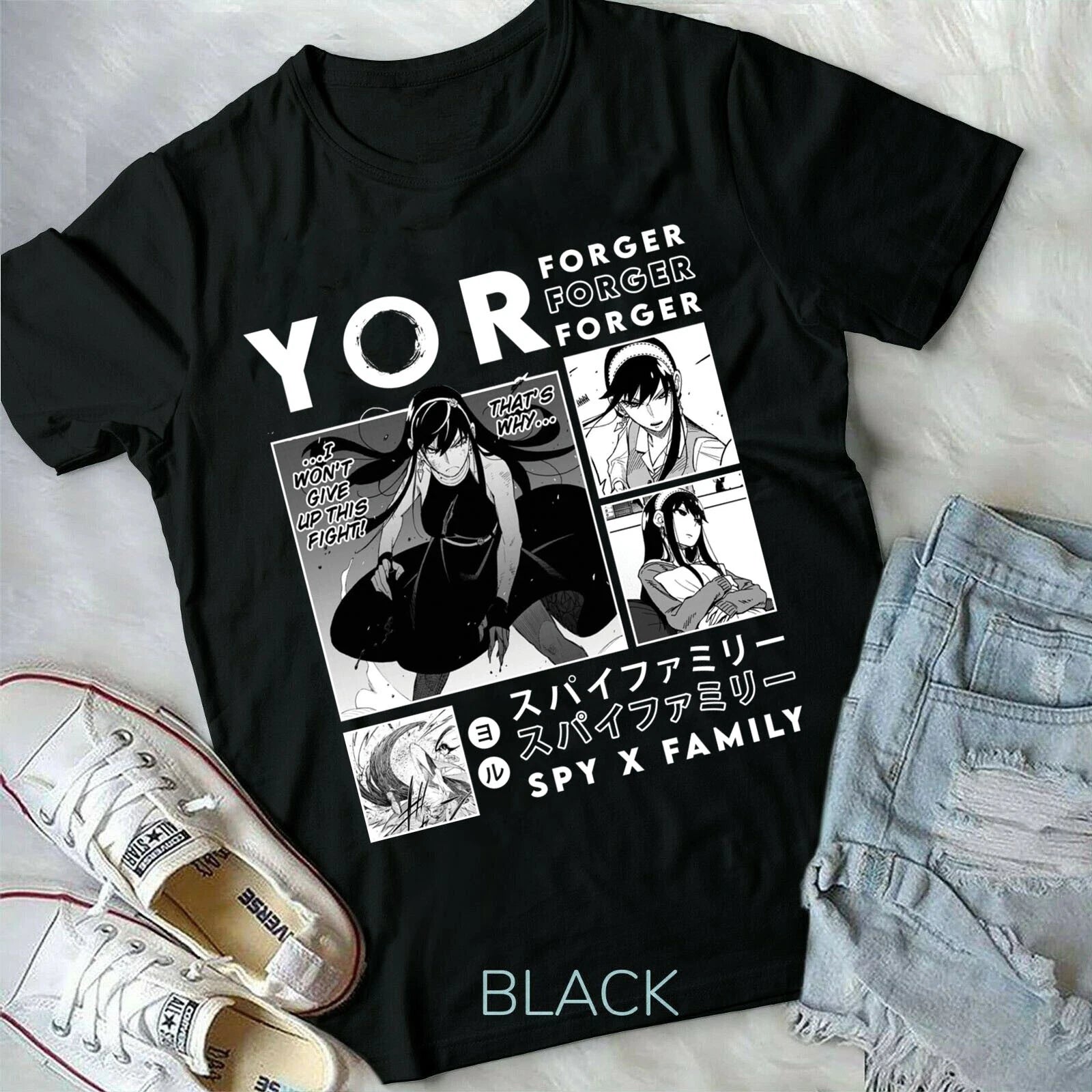 Spy X Family,Anya Forger,Loid Forger,Yor Forger,Kawaii,Japanese,new T-shirt