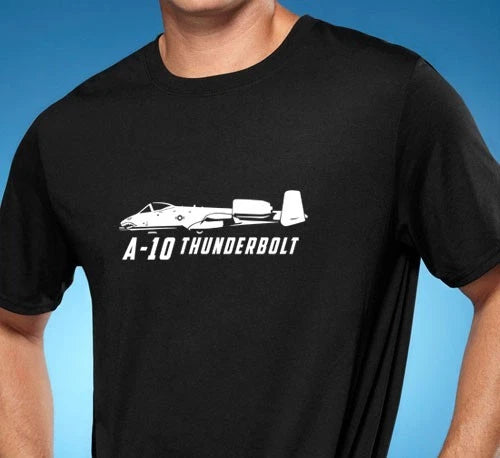 Republic A-10 Thunderbolt Classic Outline Design Tshirt NEW FREE SHIPPING