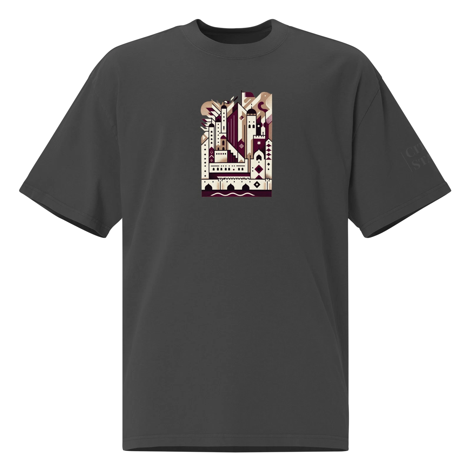 Oversized faded t-shirt (QATAR)