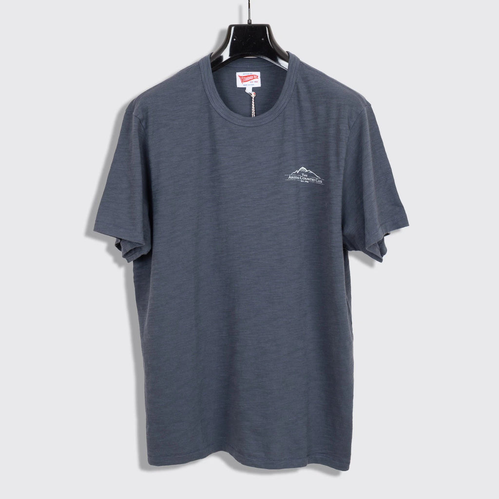 Standard Rec Arizona CC Short Sleeve T-Shirt Size M Blue Slub Cotton Jersey Tee