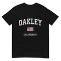 Oakley California CA Vintage American Flag Sports Design T-Shirt