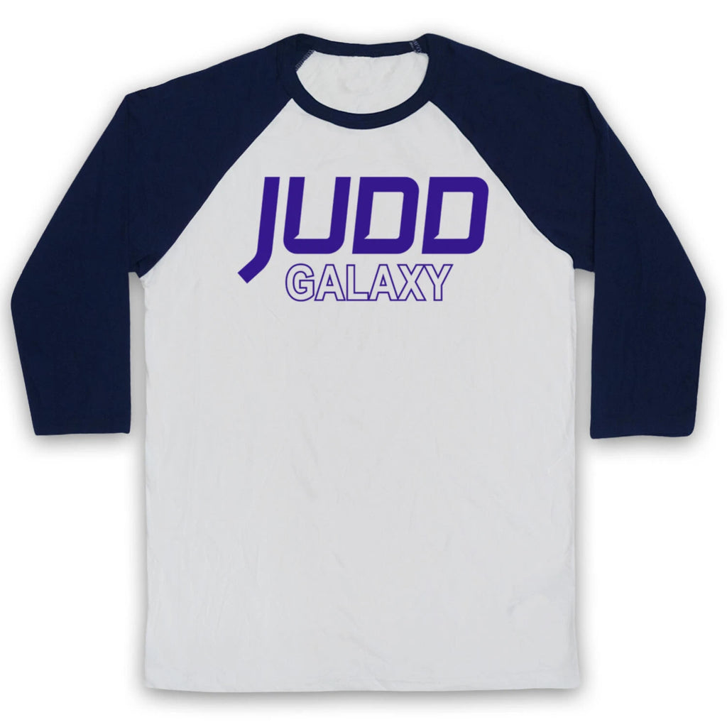AVENUE JUDD GALAXY SCI FI COMEDY TV LOGO SPACESHIP 3/4 SLEEVE BASEBALL TEE