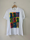 Vintage 90’s Dinosaur Andy Warhol x Stanley Desantis Graphic Art White Tee - M
