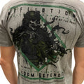 Affliction Men's "Brave Freedom" short sleeve crew neck grey T-shirt NWT