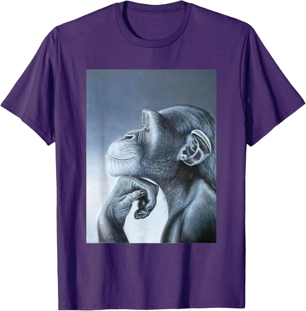 Funny Lion Monkey Meme Brainrot Rage Bait Monkey Meme T-Shirt