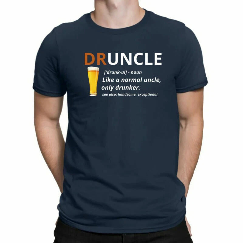 Beer Gift Druncle Funny Novelty Men's Like Normal T Tee Definition Uncle Shirt A