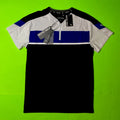 STONE FALCON Men’s Short Sleeve T-Shirt SMALL Black w/Blue, White MSRP $69 NEW