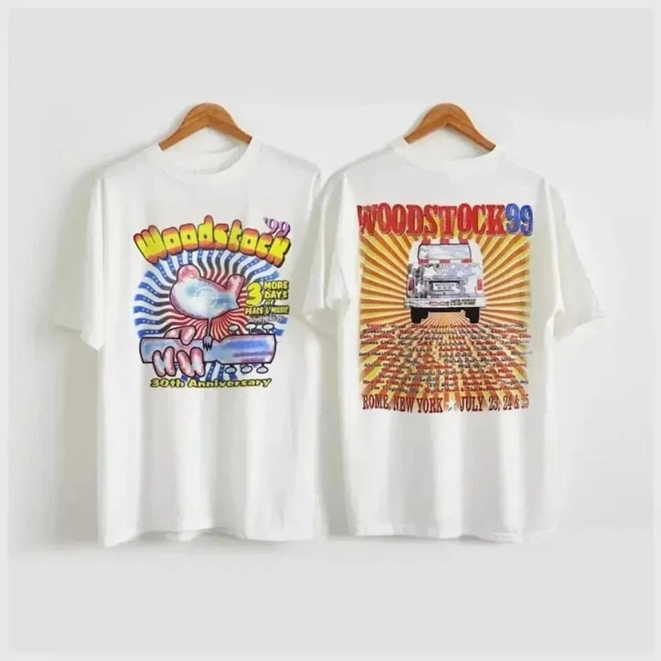 Woodstock '99 T-Shirt – Vintage Rock Festival Tee Music Band Shirt