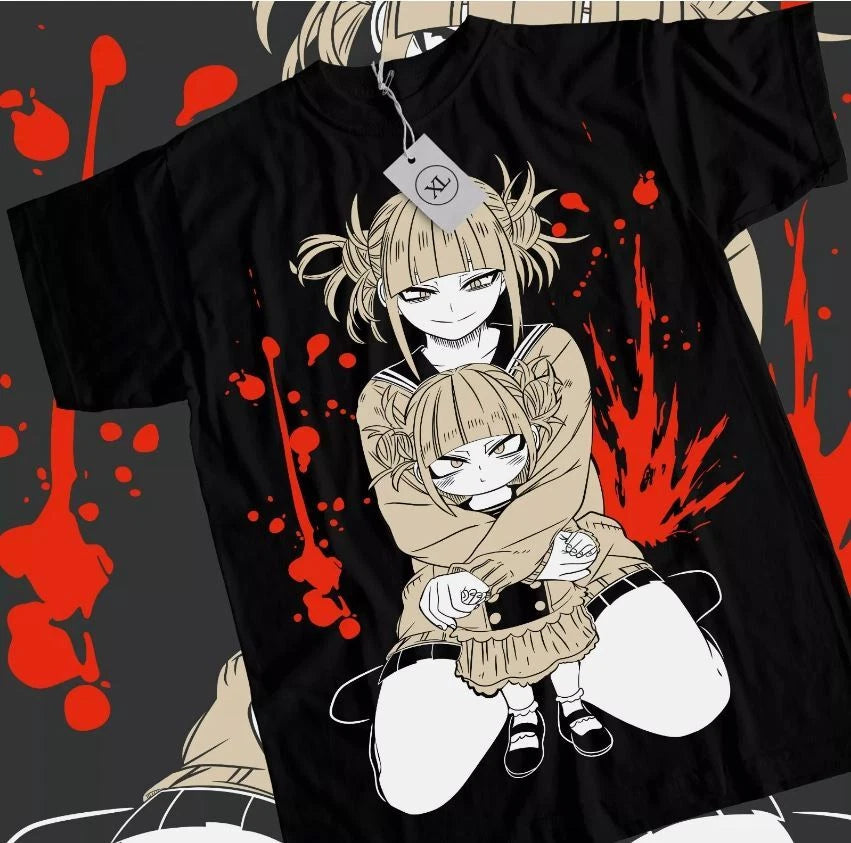 Himiko Toga T-Shirt Izuku Midoriya My Hero Academia Girl Kawaii Shirt All Size