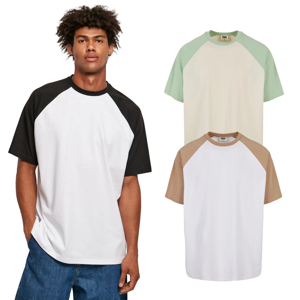 Urban Classics Organic Oversized Raglan Tee Shirt Top Biocotton