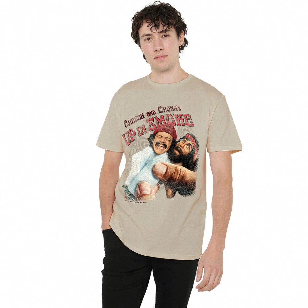Up In Smalloke Rolled Up T-Shirt S-2XL, Sand