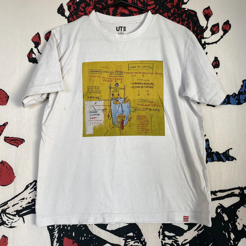 UNIQLO x Jean-Michel Basquiat Onion Gum White Shirt Pop Art Japan Andy Warhol S