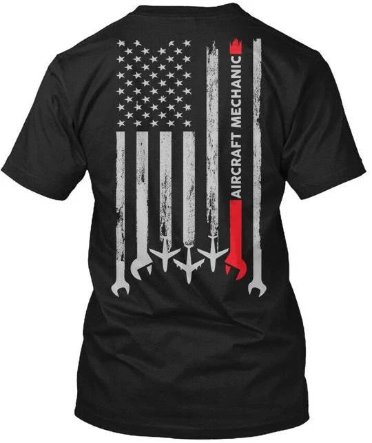 Proud Aircraft Mechanic - T-Shirt Made in the USA Size S to 5XL