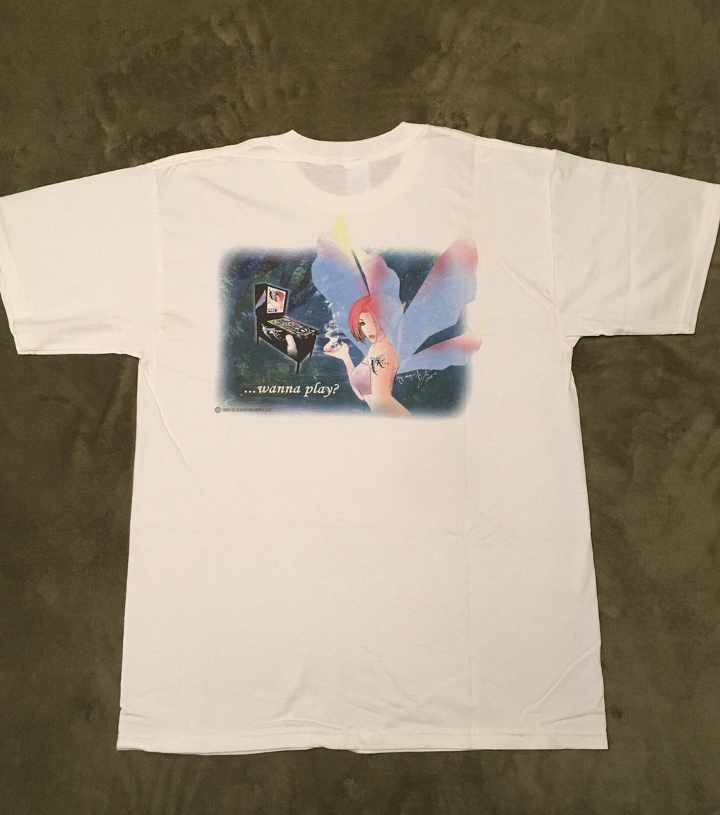 Anime Pinball Theme Gaming Arcade Skate Shirt T-Shirt Gildan Heavy Cotton - New