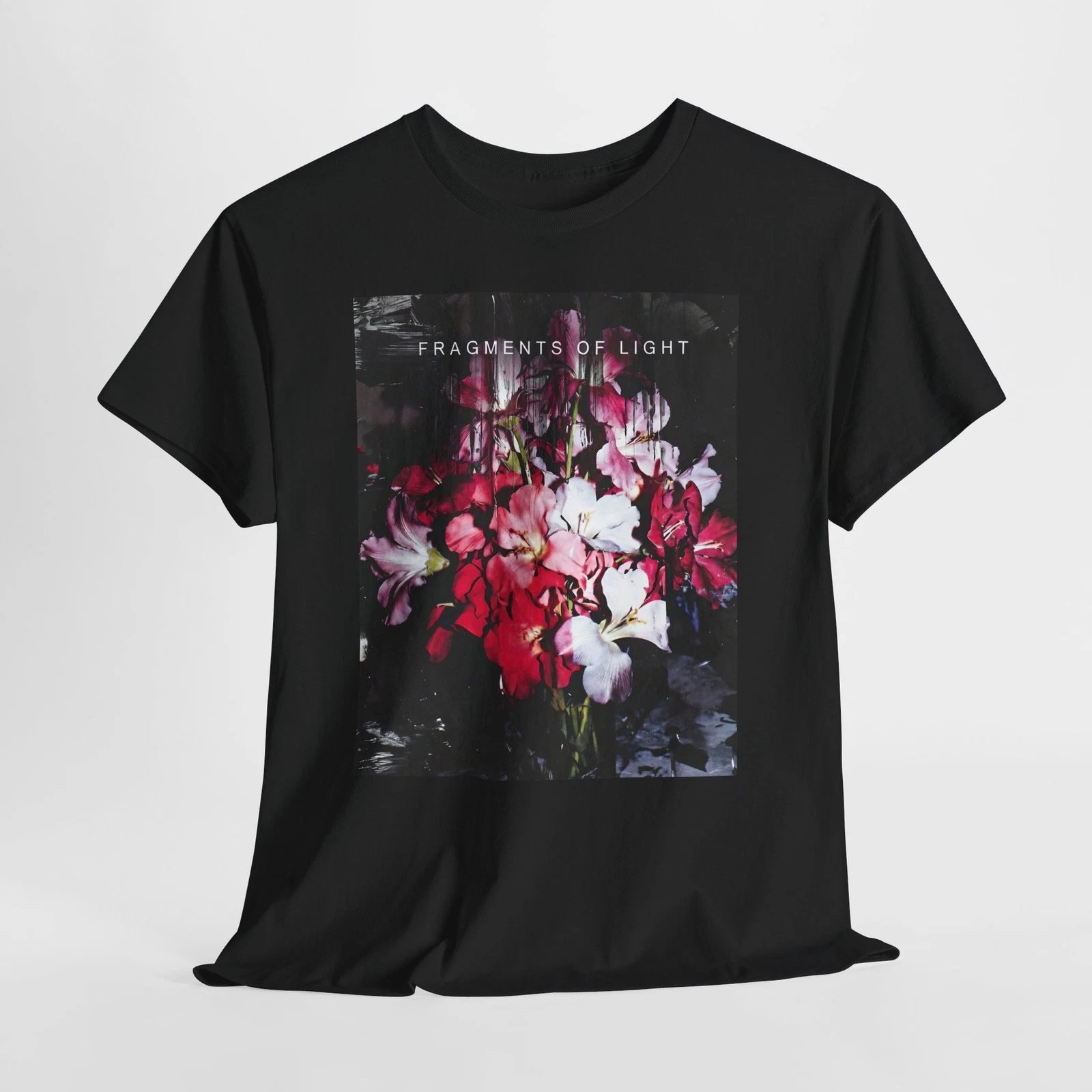Fragments of Light Floral Dark Aesthetic T-Shirt