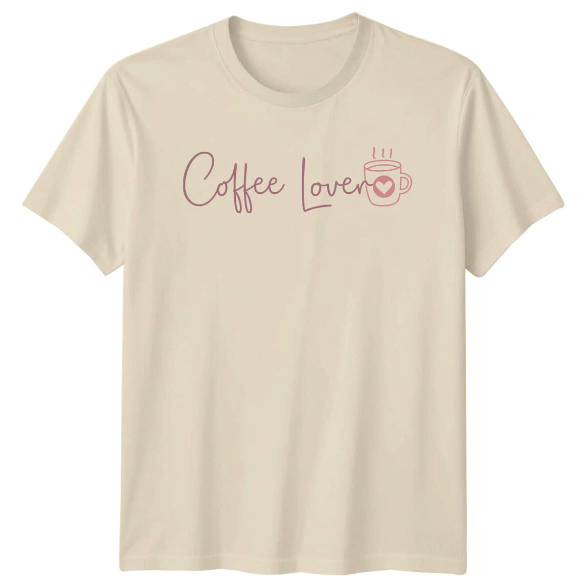 Coffee Lover T-Shirt Cute Heart Coffee Cup Graphic Tee